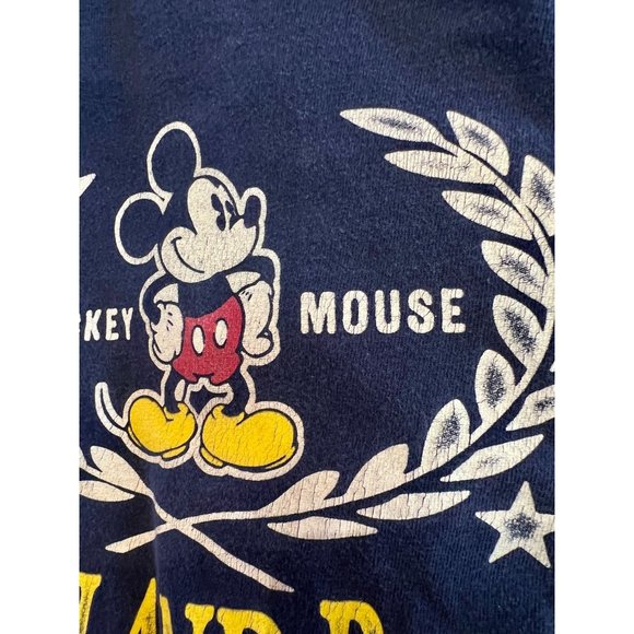 Disneyland Resort Mickey Mouse T-Shirt Crew Neck Short Sleeve Blue Graphic Med - Picture 12 of 13